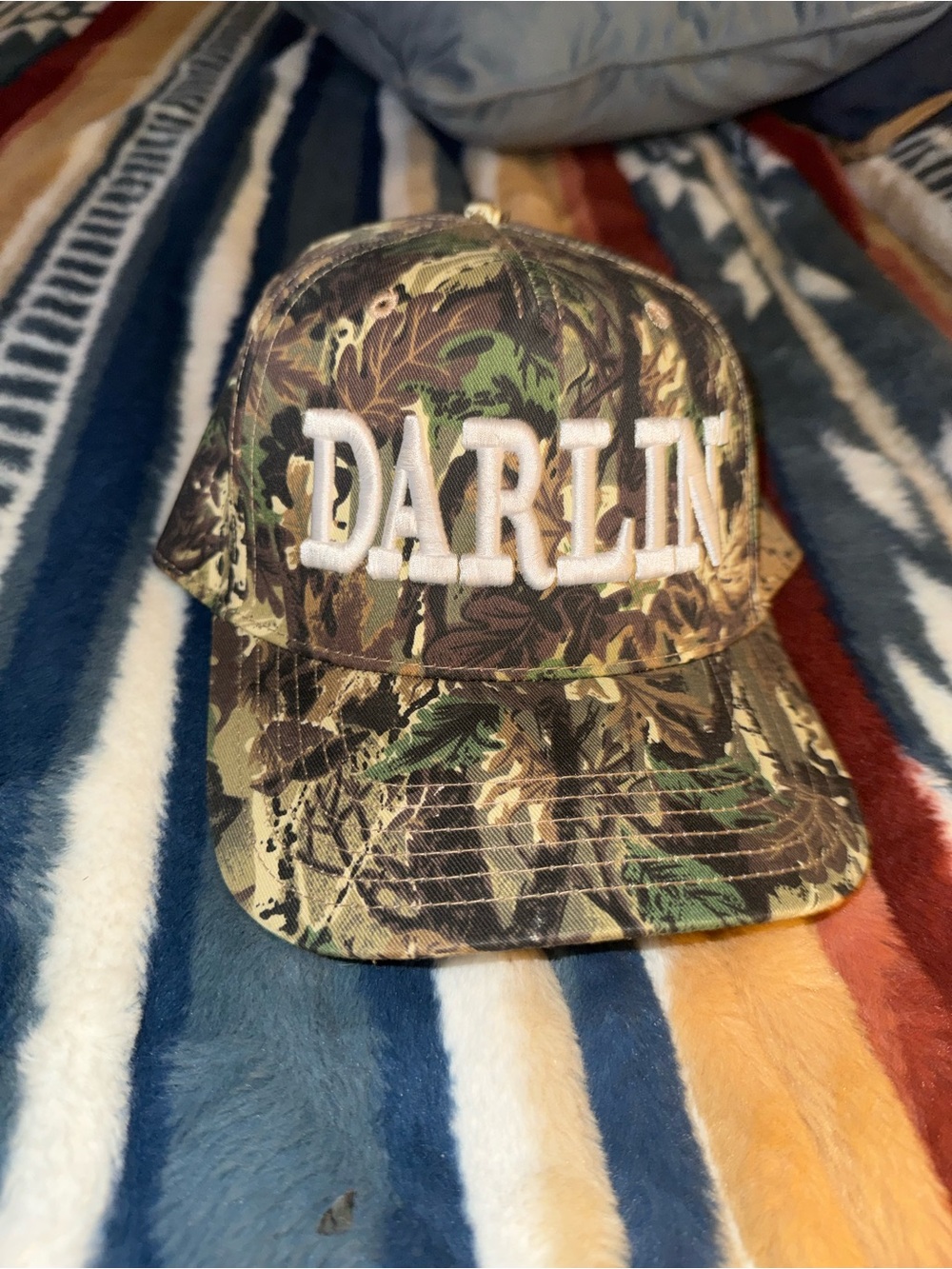 Darlin' Swimwear Camo Baseball Cap - Embroidered Front